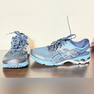 Asics Men's Midnight/Grey Floss Gel-Kayano 26 Running Sneaker Shoes